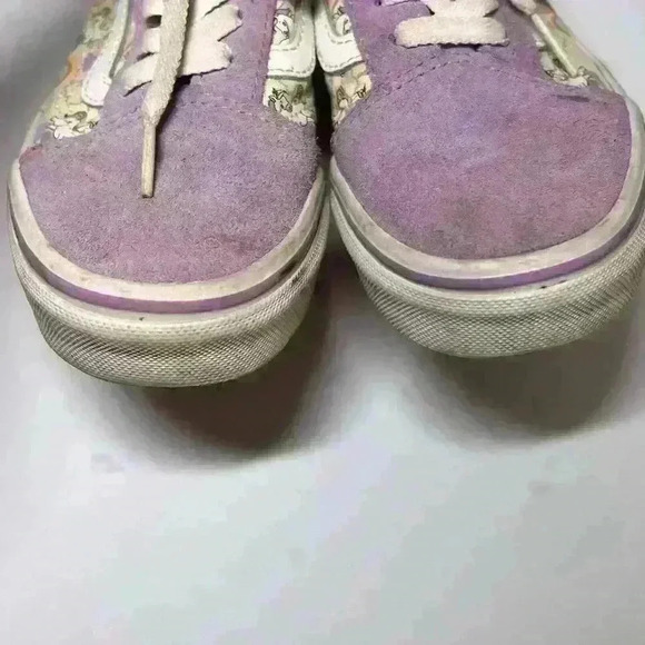 VANS Off The Walls Old School Grils Skateboard Sneakers Purple Unicorn Sz 3 Glow - Picture 5 of 10